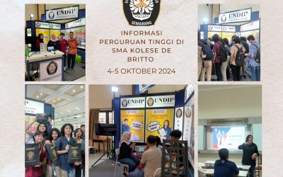 Booth UNDIP meriahkan Pameran Pendidikan dan Presentasi Perguruan Tinggi   di SMA Kolese De Britto Yogyakarta